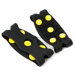 1 Paar 5-Stud Ice Claw Klimmen Anti Slip Spikes Schoenen Cover Outdoor Silicon Wandelen Klimmen Camping 5 Tand Ice Claw Schoenen Case