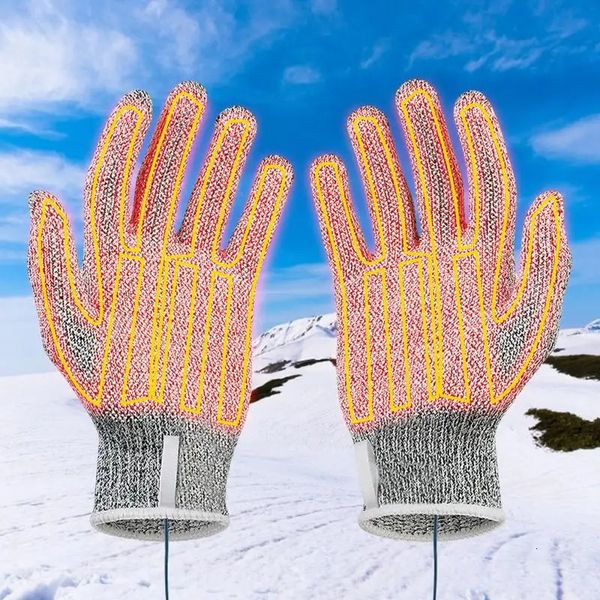 1 paire 5V hiver extérieur thermique chaud mitaines chauffage pour chaussures gants PadGloves coussinets chauffants élément chauffant électrique 18 18 cm 231226