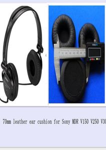 1 paire de coussinets d'oreille en similicuir de 70mm, coussin d'oreille de remplacement pour casque Sony MDRV150 V250 V3002792193