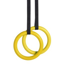 1 paire d'anneaux de gymnastique ABS anneaux de gymnastique de traction pour la force du corps Fitness puissance menton entraînement Crossfit entraînement 240125