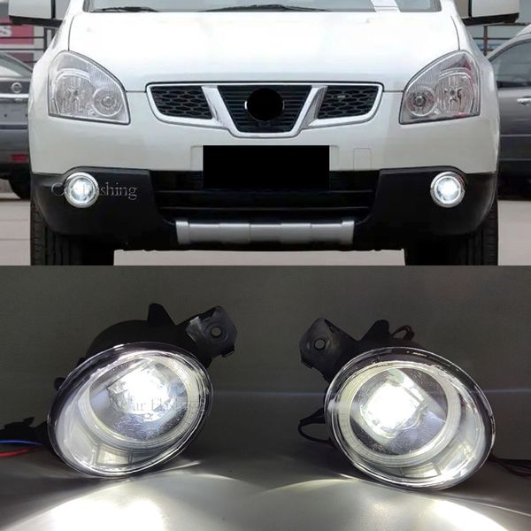 1 paire Lumière de brouillard à l'œil ange pour Nissan X-Trail T30 2001 2002 2003 2004 2005 2006 LED LED LENS FOG Daytime Running Lamp Drl 12V