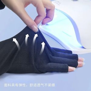 1 par de rayos anti UV guantes protectores guantes de uñas lámparas led blanca blanca uv protección de uv glove a prueba de arte de uñas herramientas