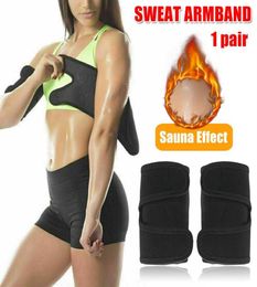 1 paire de bras tondeuse sueur Sauna ceinture Shaper gros brûleurs corps plus mince Cincher formateur sport chauffe-bras goutte 245L6819262