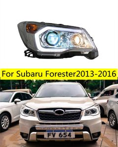 Auto Koplampen Onderdelen Voor Subaru Forester 2013-16 MULTI-BEAMS LED Lampen Koplampen DRL Dual Projector Facelift