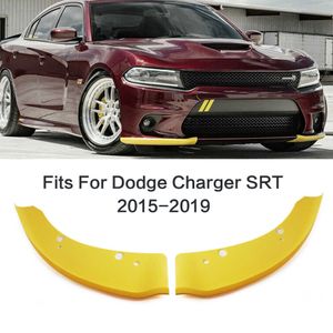 Separador de parachoques delantero para coche, 1 par, Deflector de labios, difusor de labios, protección de alerón para Dodge Charger SRT Scat Pack 2015-2019