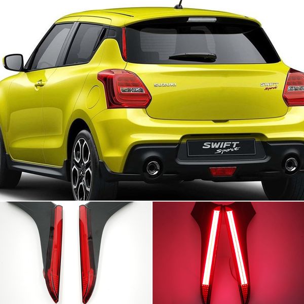 Reflector LED de 1 par de automóvil para Suzuki Swift 2017 2018 2019 2020 2021 2022 2023 Lámpara trasera de la lámpara de niebla de la luz del pario de la luz del freno