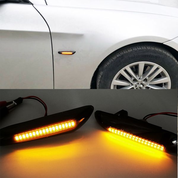 1 paire de tours de voiture LED LED pour BMW E90 E91 E92 E93 E60 E87 E82 E46 TURNEUR INDICATEUR DE TOURNAUTER LE SIGNAL DE LAMPE DE LAMPE