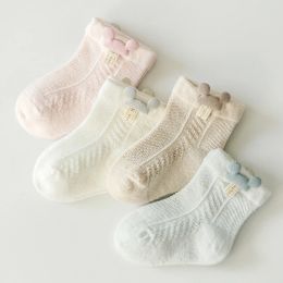 1 paire pour enfants chaussettes d'été mises à la cheville bébé garçon fille pour enfants enfants enfants bébé mignon vêtements respirants nouveau-nés