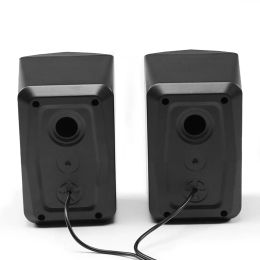 1 paire haut-parleurs d'ordinateur Stéréo haut-haut-parleurs USB RVB 3 subwoofers de bureau portable LED câblé de 5 mm
