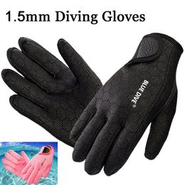 1 paire de gants de plongée professionnels 15mm, gants chauds en néoprène, équipement de plongée de haute qualité pour la natation, noir rose 240131