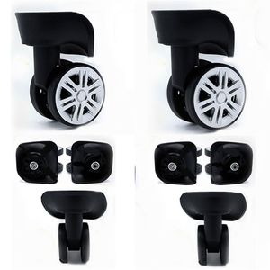 1 paar DIY vervangende bagagewielen voor koffers repareren Hand spinner Caster Wheels Parts Trolley Rubber Trunk Wheel Black 220509