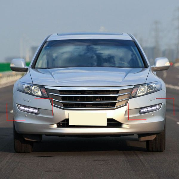 1 paire de feux de jour DRL 2011 2012 2013, couvercle de phare antibrouillard 12V, lumière du jour, style de voiture pour Honda Crosstour2476