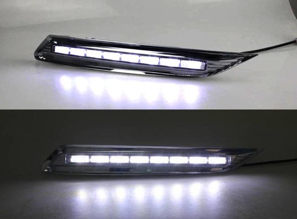 1 paire DRL 2011 2012 2013 Daytime Film Lights Fog Cover Headlight 12V Daylight Carstyle pour Honda Crosstour7298502