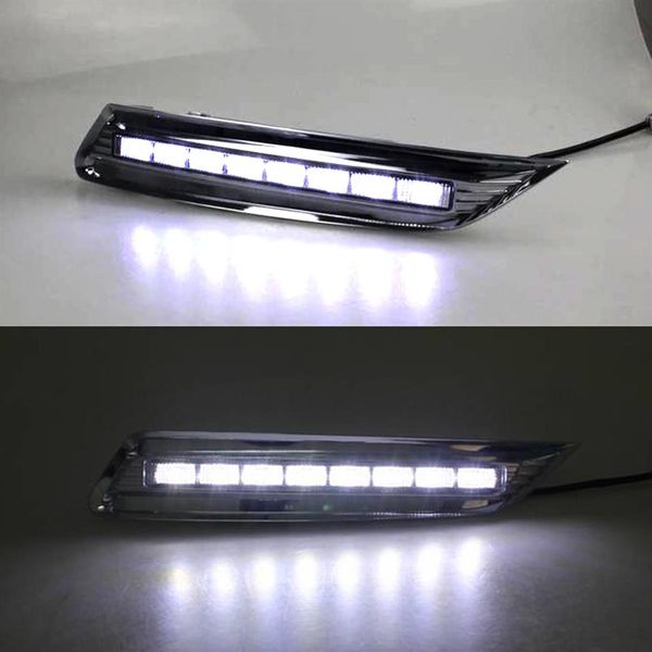 1 paire DRL 2011 2012 2013 feux de jour antibrouillard couvercle phare 12V lumière du jour style de voiture pour Honda Crosstour250a