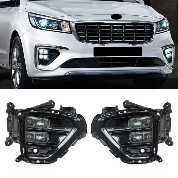 1 paire DRL pour Kia Carnival 2019 2020 LED Foglights Style STYLE RELAYE ARAPPERSHOP THAR 12V LED Daytime Light Light Day Light