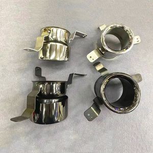 1 par de tubos de escape para Alfa Romeo Stelvio SUV estilo acero inoxidable negro/plata silenciador puntas colas garganta cola