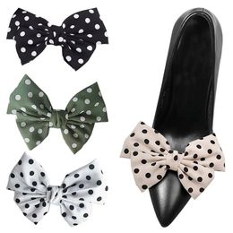 1 paar Fashion Ribbon Bow Lady Shoe Clips Boots High Heel Decoration Charm Buckle Shoes Accessoires 240520