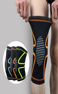 1 paar Fitness Hardlopen Fietsen Kniebrace Elastische Sport Veiligheid Compressie Kniebeschermer Mouw voor Basketbal Volleybal Knie9152257