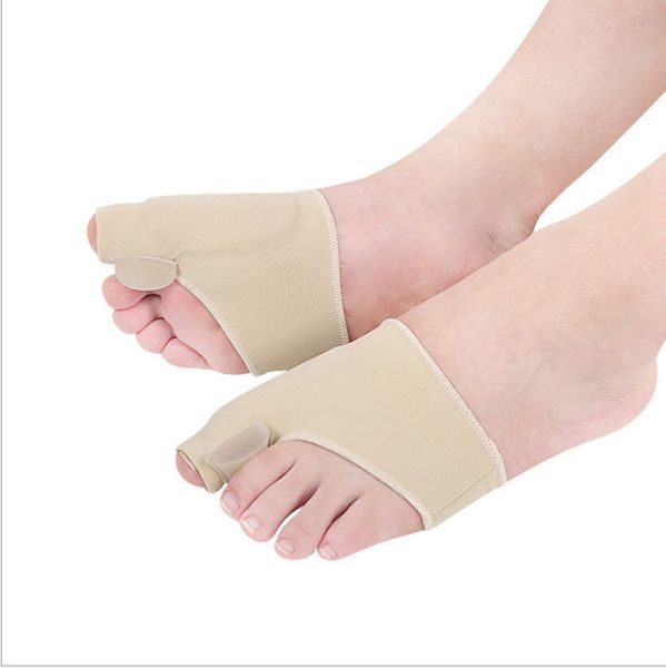 1 par de almohadillas protectoras para juanetes de Gel de tela para el cuidado de los pies, protectores antifricción, plantillas para articulaciones del dedo gordo, corrector de Hallux Valgus, corrector de Hallux Valgus