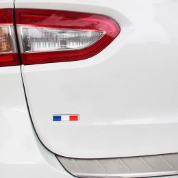 1 paar France National Flag Metal Car Stickers Auto Styling Motorfietsaccessoires Badge label EMBLOES CAR -stickers