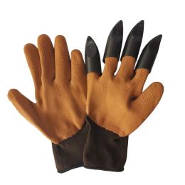 1 paar tuinhandschoenen 4 abs Plastic tuin rubberen handschoenen met klauwen snel gemakkelijk te graven en te planten voor het graven van planten