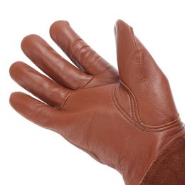 1 par de guantes de jardín Guantes de guante de la aldicamiento de la rosa Guantes de cuero de manga larga para hombres para hombres S/M/L/XL
