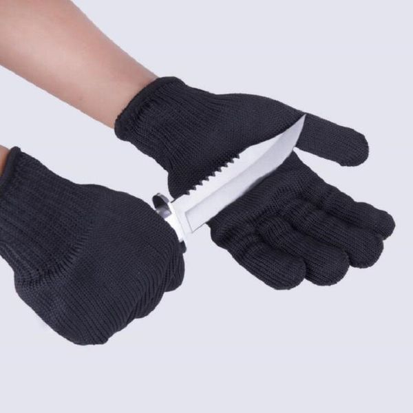 1 par de guantes a prueba de protección, guantes de seguridad de alambre de acero inoxidable, corte de malla metálica, carnicero, anticorte, envío gratis