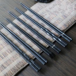 1 paire de baguettes japonaises en alliage anti-dérapant Sushi Food sticks Chop Sticks cadeau chinois baguettes réutilisables 342 D3