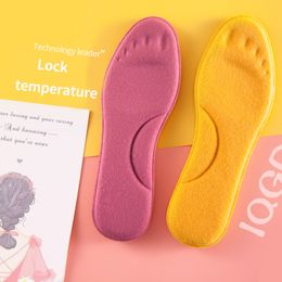 1 par de plantillas blandas térmicas para mantener el calor, transpirables, ligeros, zapatos deportivos de invierno, inserto para hombres y mujeres, botas, suela con almohadilla