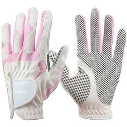 1 par de guantes de golf para mujer, suministros de ropa transpirable para mujer, para deporte femenino