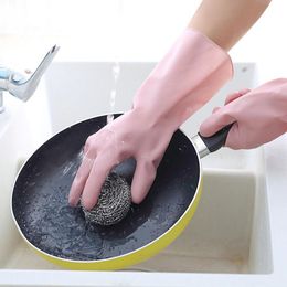 1 paire gant de nettoyage en latex Gant étanche gant pour le lavage des plats à la maison gants imperméables