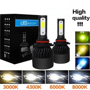 1 paire phare de voiture à LED 10000lm phare LED automatique H4 H1 H7 H8 H9 H11 H16 9005 HB3 9006 HB4 3000K 4300K 6000K 8000K