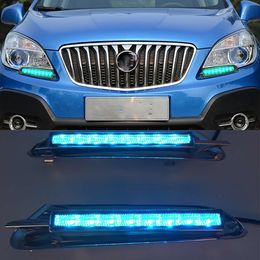 1 par LED DRL luz corriente diurna para Buick Encore Opel Mokka 2012 2013 2014 2015 lámpara de marcha diurna señal Styling