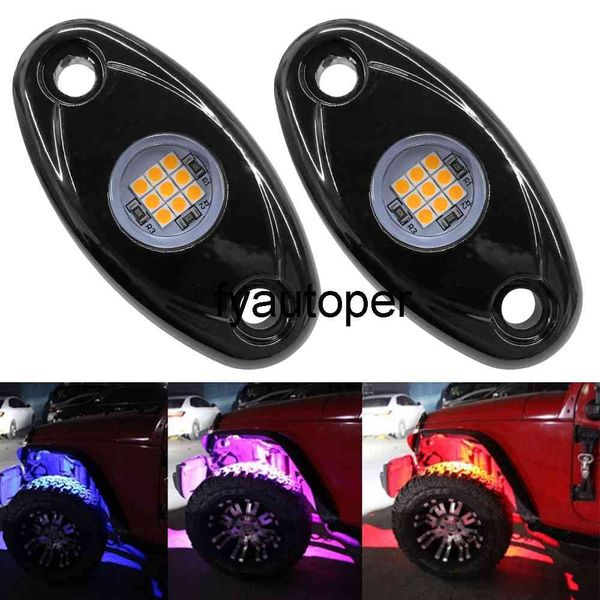 1 paire LED Rock Lights Trail Rig Lampe Led Neon Light Underbody Glow Étanche Pour Jeep Atv Suv Offroad Voiture Camion Yacht