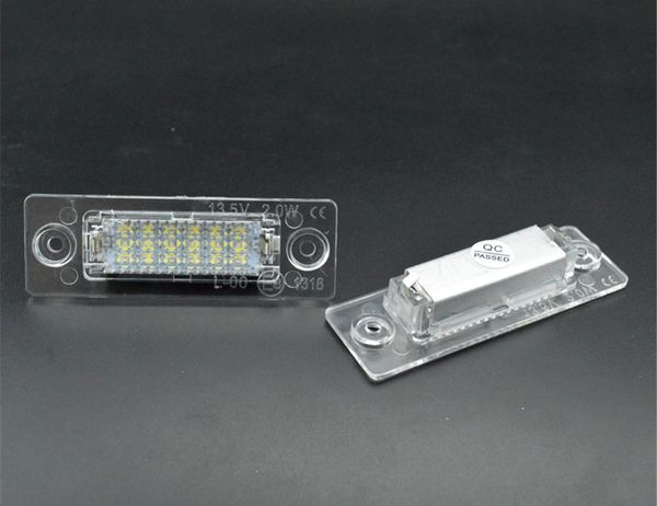 1 par de luces de placa de matrícula de 18 LED para VW/Caddy/Transporter/Passat/Golf/Touran/Jetta para Skoda sin Error