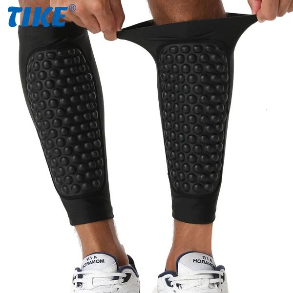 1 paire de protège-tibias de football légers, manchon de compression de mollet avec coussinets de soutien pour attelle de tibia, baseball, boxe, kickboxing, VTT 240122