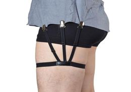 1 par de camisas para hombre, soporte de ligas, soportes de camisa ajustables, cinturón de resistencia, tirantes de camisa para hombres, abrazaderas de bloqueo 5668911