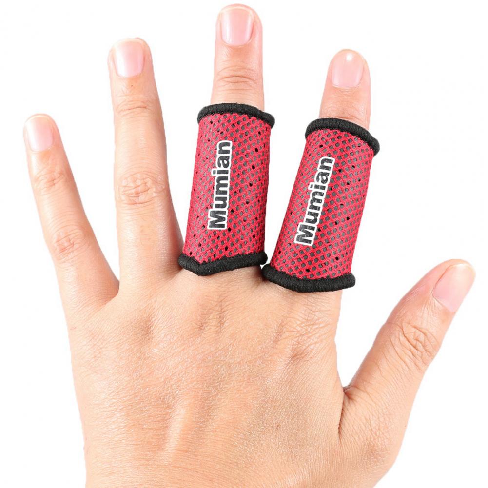 1 par MUMIAN A71 manga protectora de los dedos elástica transpirable protector de dedo elegante Baloncesto al aire libre Sports Pastel