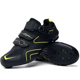 1 par de zapatos de ciclismo antideslizantes con tira reflectante, calzado para bicicleta de carretera 240312