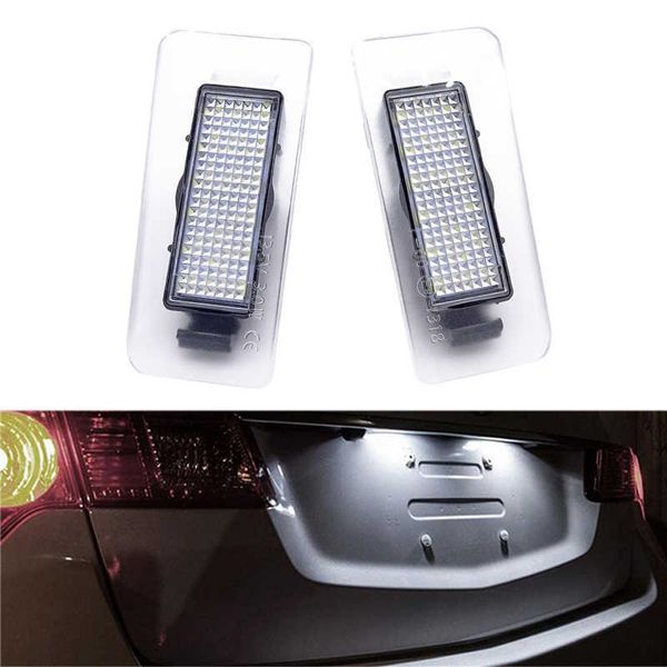 1 paire de 18LED s blanc voiture numéro de plaque d'immatriculation lumière 13.5V 3W lampes adaptées pour Hyundai Elantra 2011-2012/ I30 Kombi 2012-2014