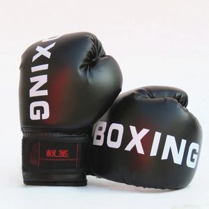 1 paire de gants de boxe enfants/adultes en cuir PU respirant Sanda Taekwondo entraînement de boxe professionnel enfants gants durables 240125