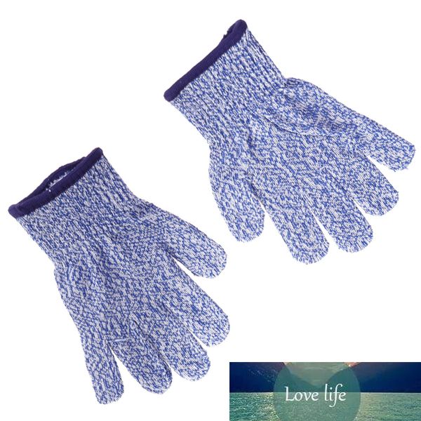 1 par de guantes para niños resistentes a cortes de nivel 5, guantes de seguridad para protección de manos, herramientas de cocina para cortar y rebanar (azul, talla XS)