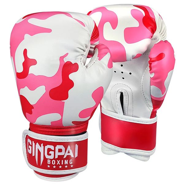 1 paire rose enfants cadeau enfants Kickboxing Kick Box formation poinçonnage sac de sable sport gants de combat MMA gants de boxe 240116