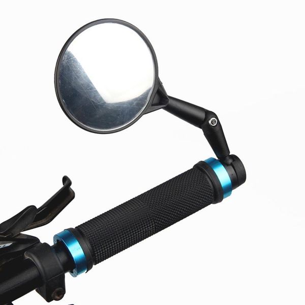 1 paire de rétroviseurs d'extrémité de guidon de vélo pratiques 360 rétroviseurs latéraux de vélo rotatifs pièces d'accessoires de cyclisme