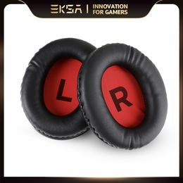 1 par de almohadillas de repuesto para auriculares, funda de cojines para E900, auriculares rojos para juegos, almohadillas de espuma viscoelástica suave para Gamer