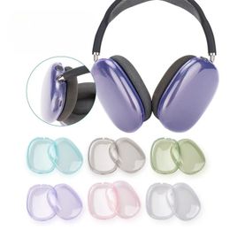 1 paar vervangende siliconen oorkussentjes kussendeksel voor airpods max hoofdtelefoon headsets earpads oormuffe beschermhoes mouw