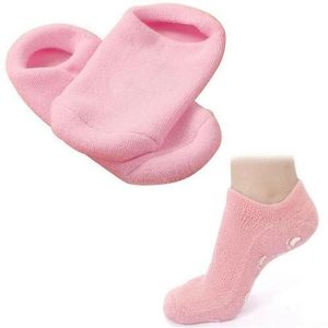 1 paire chaussettes de gel de spa réutilisables hydratantes hydratantes blanchissantes exfoliants velours lisse beauté footare care chaussettes en silicone