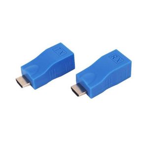 1 paar RJ45 4K HDMI-compatibele extender-extensie tot 30m boven Cat5e Cat6 Network Ethernet LAN voor HDTV HDPC DVD PS3 STB