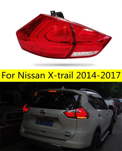 1 par de luces traseras para correr para Nissan x-trail luz trasera LED 20 14-20 17 luces traseras de maletero LED señal de giro luz antiniebla de marcha atrás