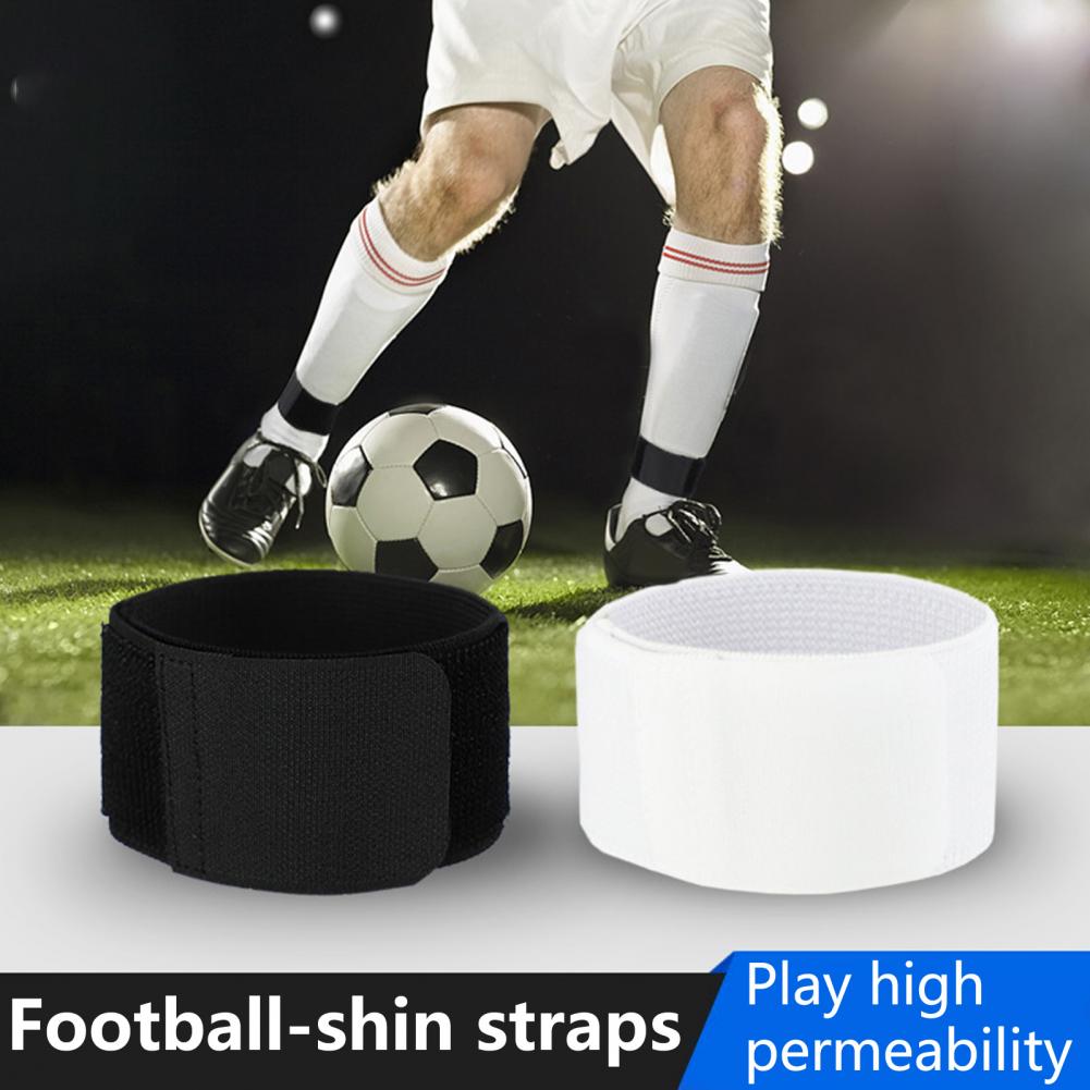 1 par de shin guarda permanece bom elástico elástico fixo esportivo shin guarda fita fixa fitas fitas shin guarda de guarda para futebol